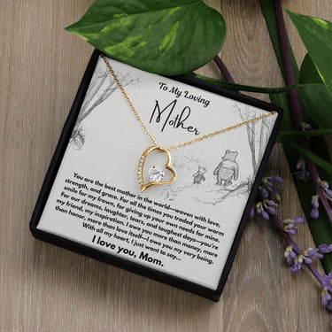 To My Loving Mother - Forever Love Necklace - Gift Set - SLDDL0102 - Sunshine Letters Co